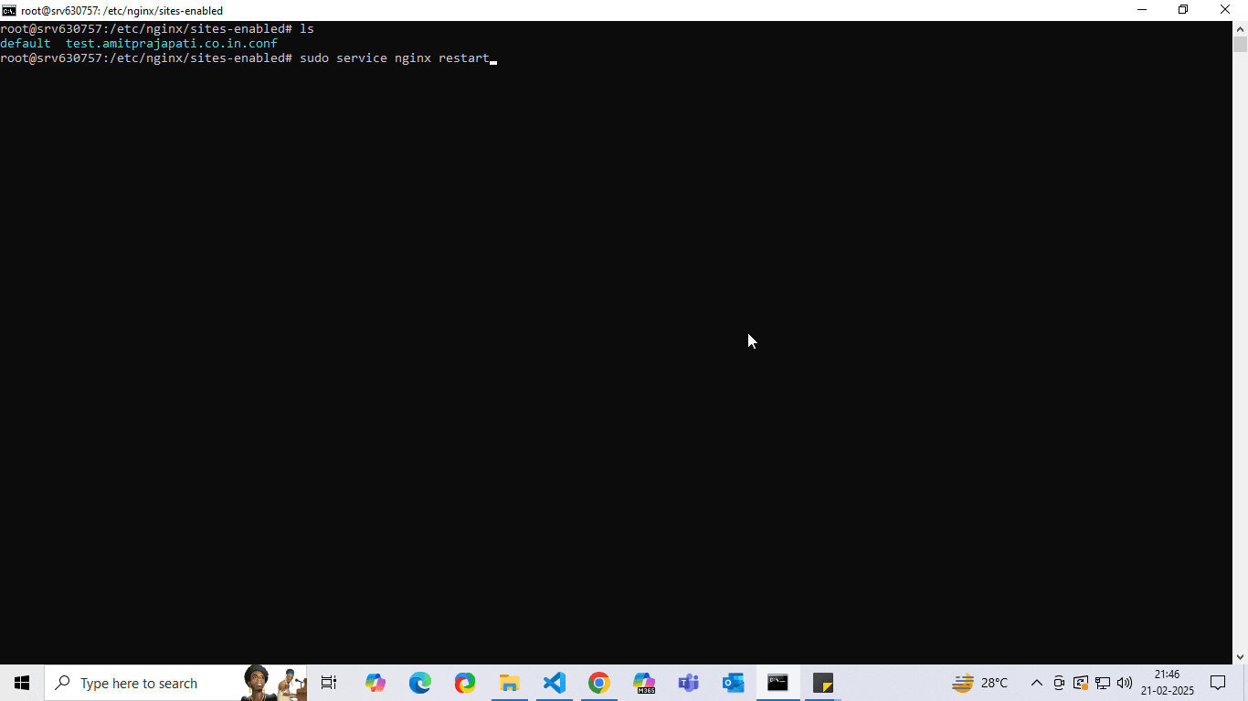 nginx restart