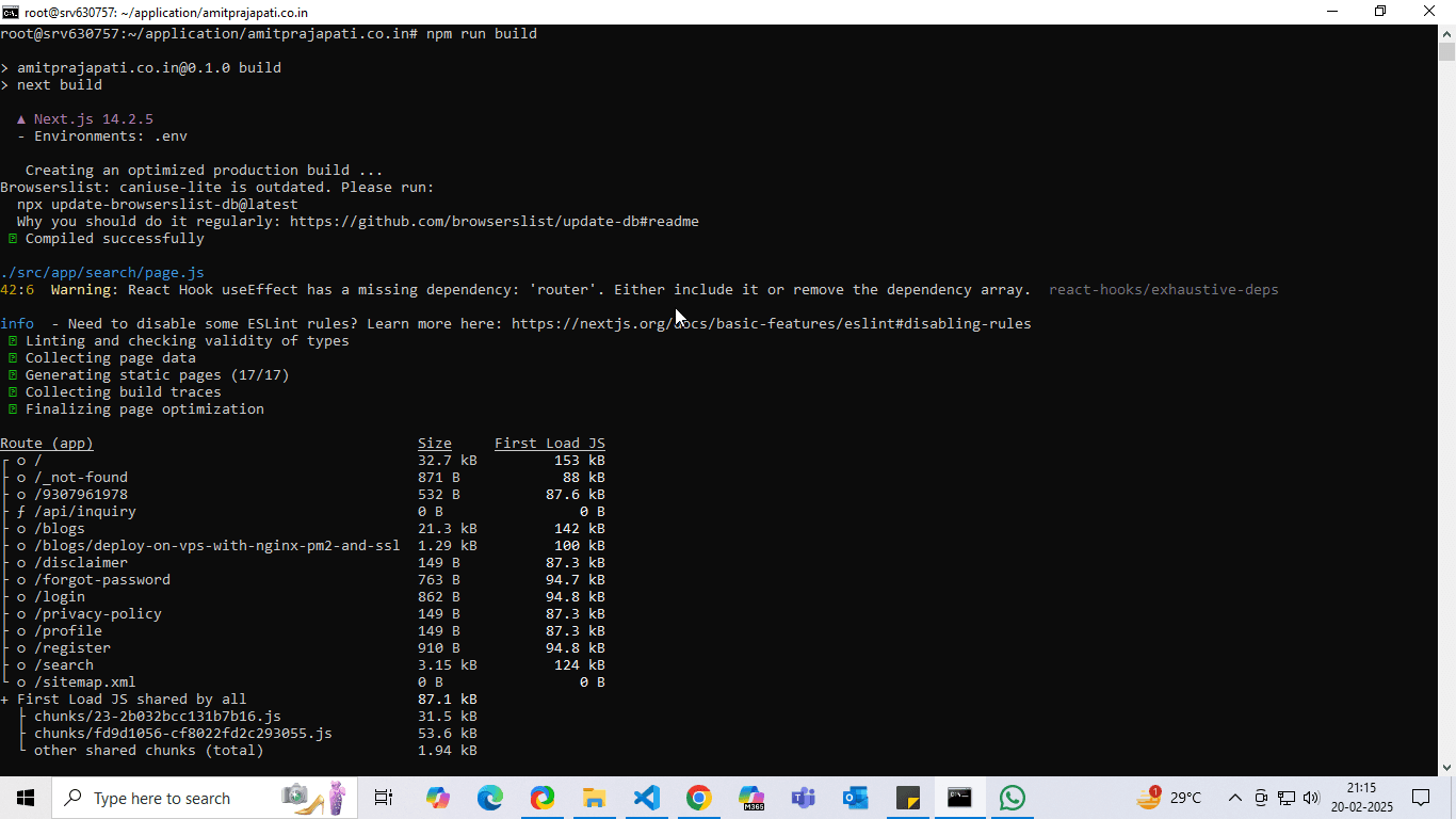 npm run build 1