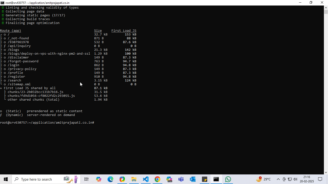 npm run build 2